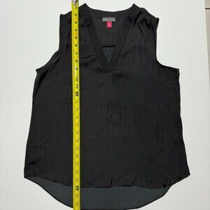 Vince Camuto Sheer Black Lightweight Sleeveless Blouse Size XS